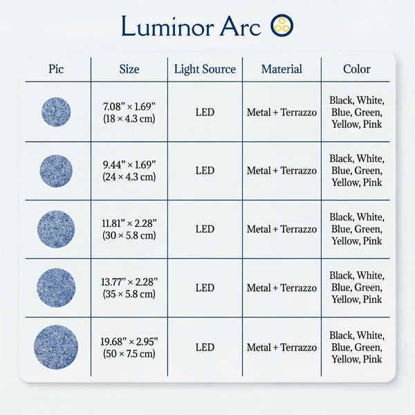 Terrazzo Disc - Luminor Arc